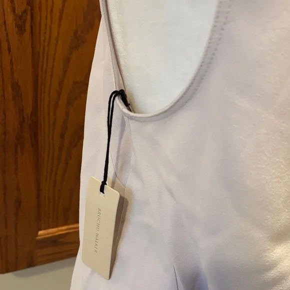 NWT Brochu Walker Soft Cream V-neck Top - Size Small - Picture 10 of 15